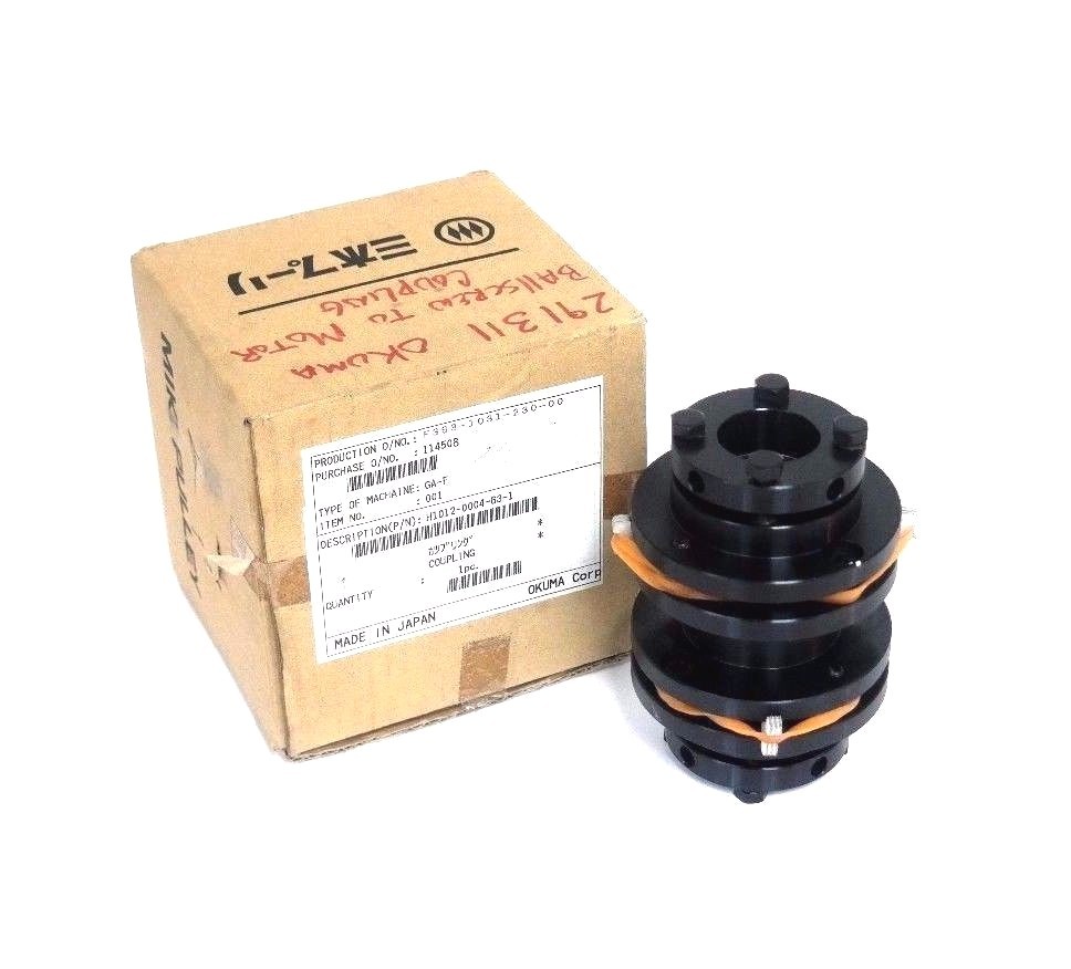 Used NIB OKUMA H1012-0004-63-1 COUPLING GA-36F, H10120004631, SFS-08G-T030RR