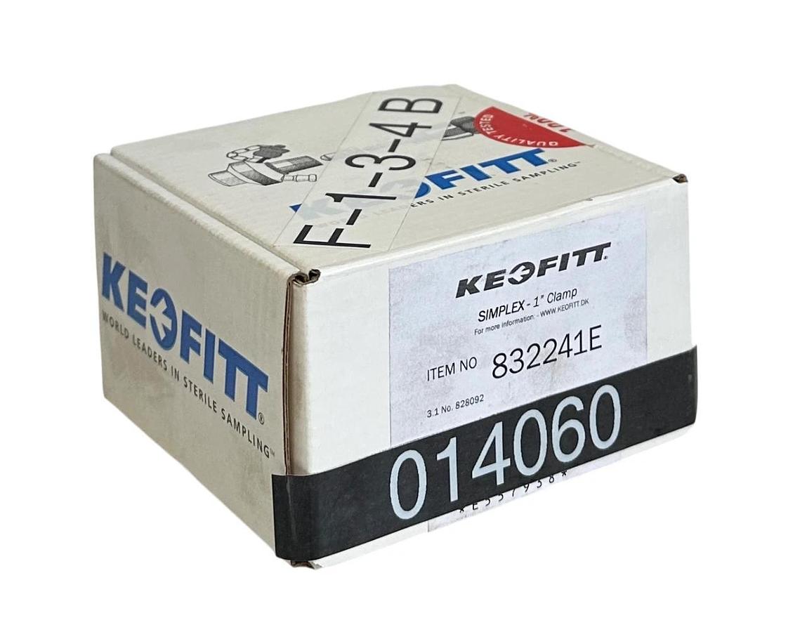 Used KEOFITT 832241E SIMPLEX SAMPLING VALVE 1'' CLAMP CONNECTION PNEU/MANUAL NSFS
