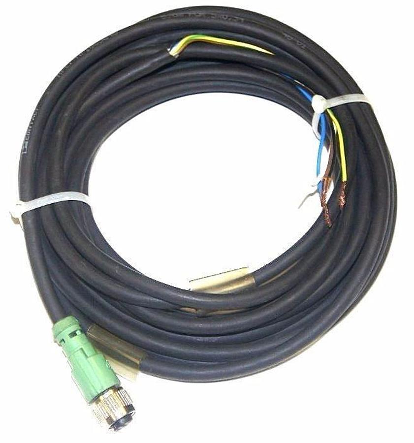 Used PHOENIX CONTACT 1669848 CABLE SAC-5P- 5,0-PUR/M12FS