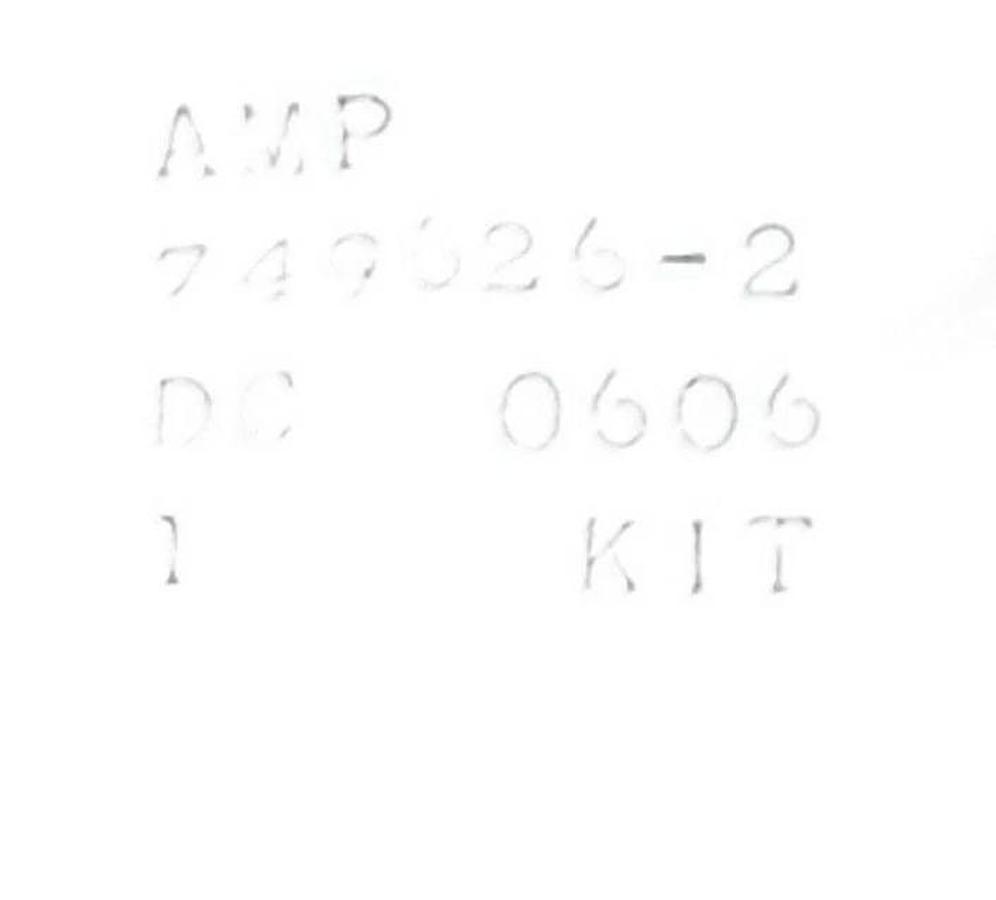 Used LOT OF 5 NEW AMP / TYCO 749626-2 CABLE CLAMP CONNECTOR KITS DC 0606 7496262