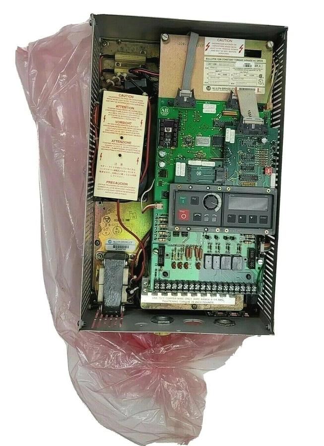 Used ALLEN BRADLEY 1336-B005-EAD-FA2-L3-S1 AC DRIVE 1336B005EADFA2L3S1 SER. A