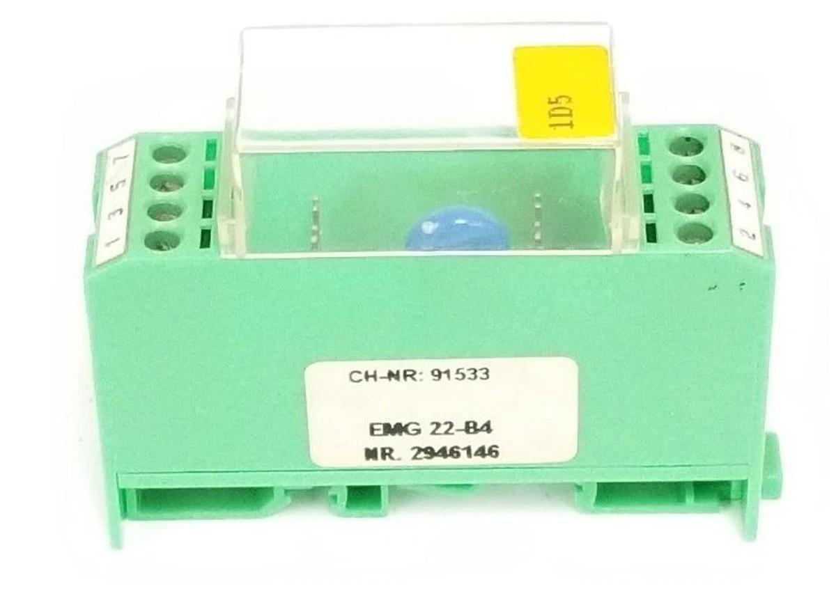 Used PHOENIX CONTACT EMG 22-B4 ELECTRONIC MODULE 2946146 , CH-NR. 91533