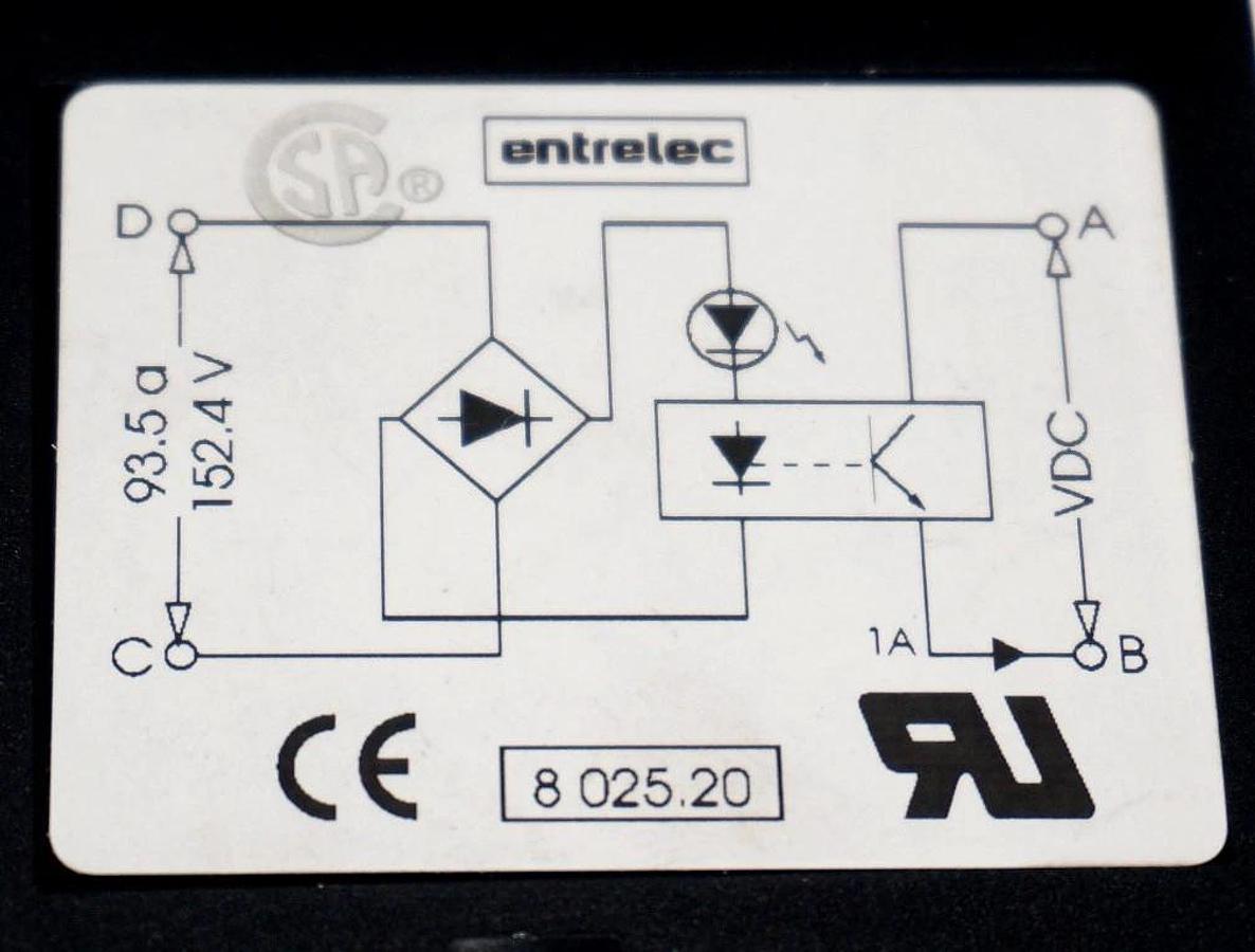 Used NEW ENTRELEC 0008025-20 INTERFACE MODULE 0008.025.20