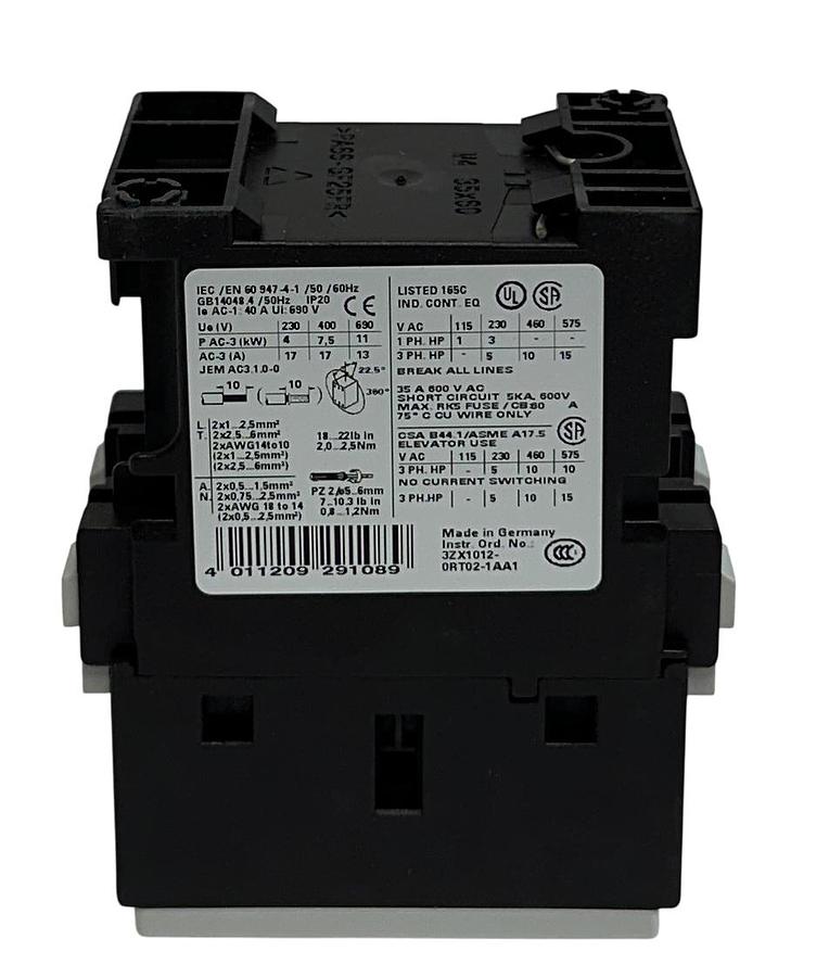 Used SIEMENS 3RT1025-1BB40 / 3RT10251BB40 SIRIUS CONTACTOR 24VDC 7.5kW OEM NSMP