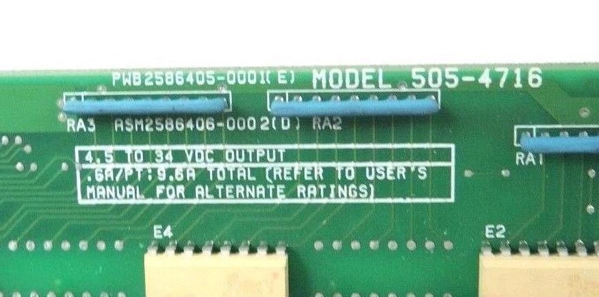 Used SIEMENS 505-4716 DIGITAL OUTPUT MODULE 5054716