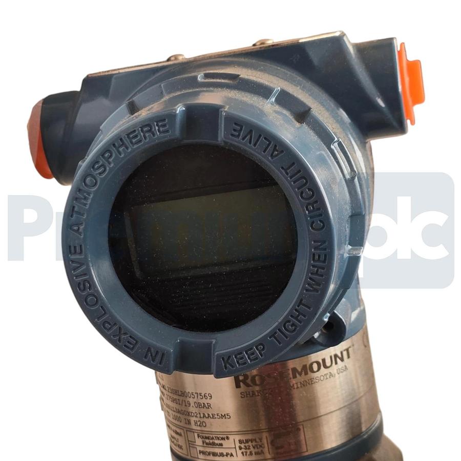 Rosemount 3051L Level Transmitter 2" DN50 HART 0-1000 inH2O 3051L3AG0XD21AAE5M5