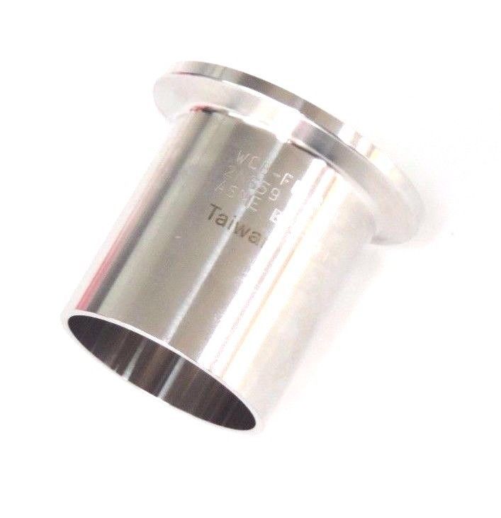 Used LOT OF 2 NEW SPX ASME BPE-SF1 316L 1.5" STAINLESS TUBE FITTINGS WCB-FP