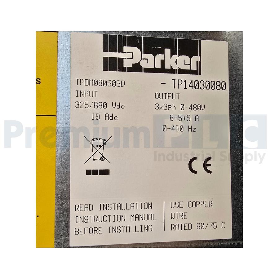 Used NEW PARKER TPDM080505D TPD-M SERIES 3-AXIS SERVO DRIVE 8+5+5A-DS402 NSMP