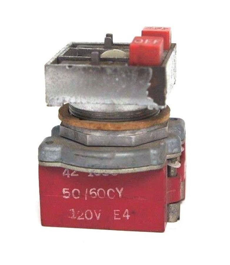 Used CUTLER HAMMER 42-1583 CURRENT TRANSFORMER 50/60CY 120V E4 421583