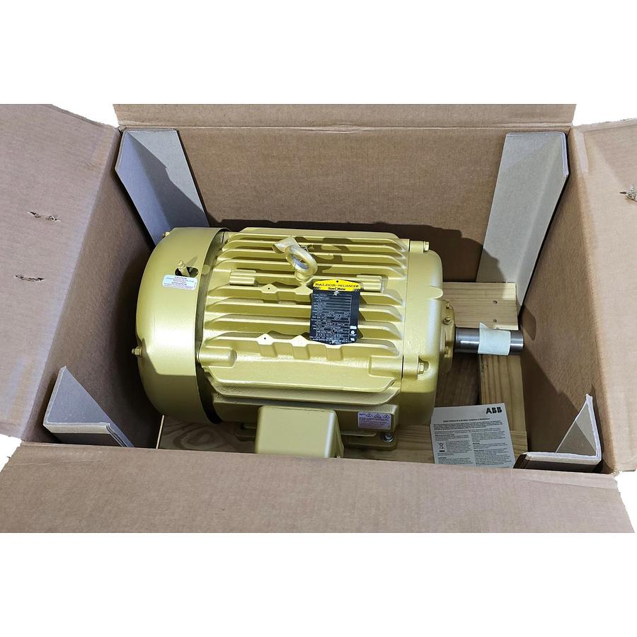 Used BALDOR ABB EM2394T SUPER-E MOTOR 15HP, 3520RPM, 3PH, 60HZ, 254T, 0930M, TEFC, F1