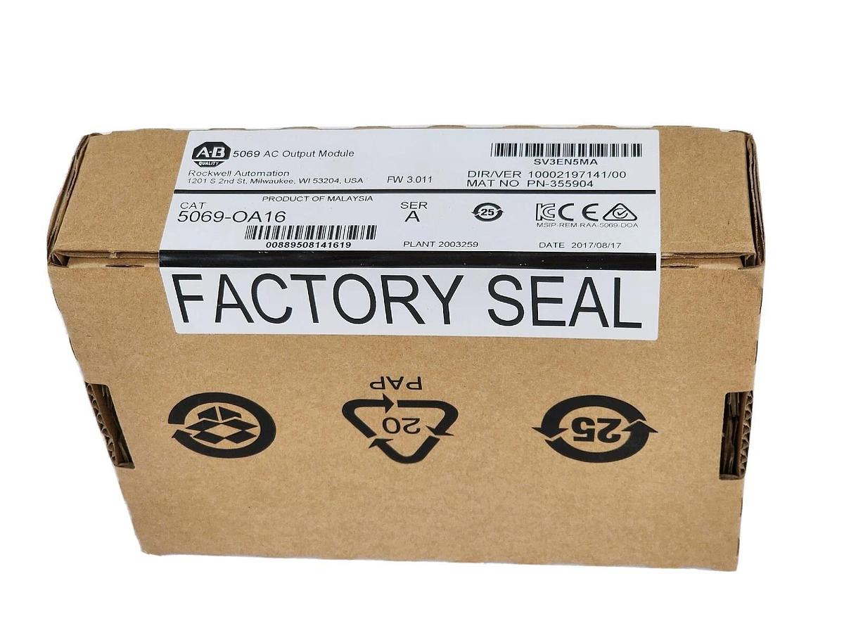 Used Allen Bradley 5069-OA16 /A Compact 5000 I/O AC Output Module 16CH 120/240V NSFS 889508141619