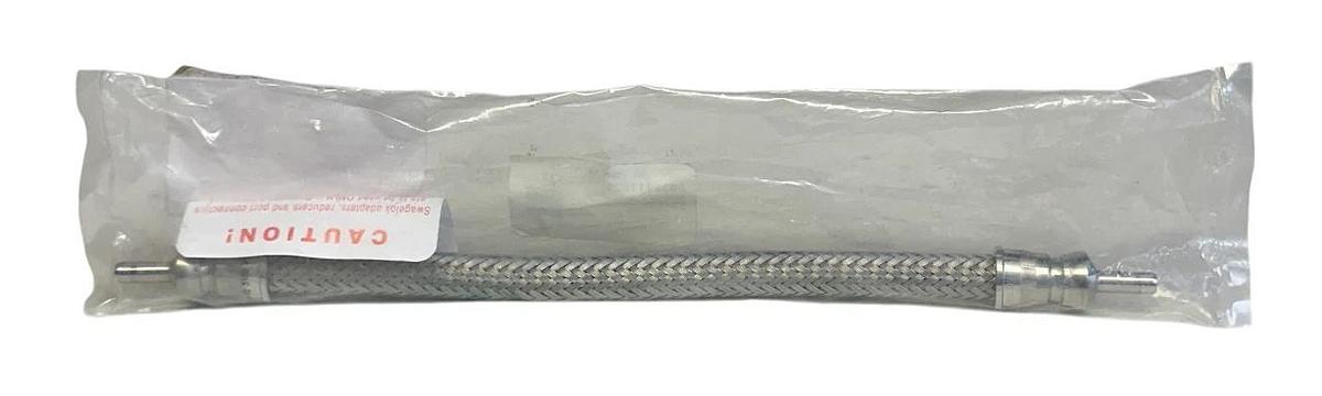 Used SWAGELOK SS-FM4TA4TA4-12 / SSFM4TA4TA412 CONVOLUTED HOSE 316L 12'' LENGTH NSFS