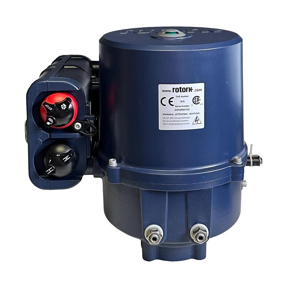 Used ROTORK ROMpak 6 ELECTRIC VALVE ACTUATOR SIZE 6 120V 1-PHASE 60Hz 105W 650Nm NSMP