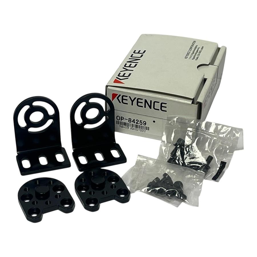 Used Keyence OP-84259 Standard Mounting Bracket Kit w/ Rotating Mechanism, NSMP