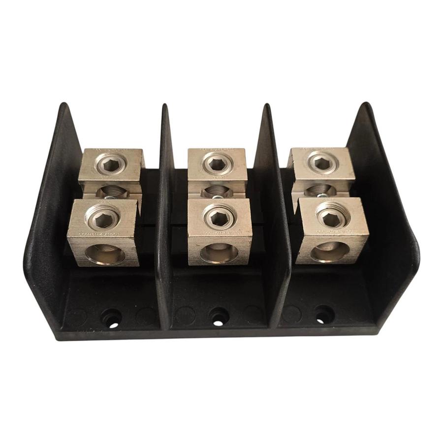 ILSCO PDB-11-500-3 Power Distribution Block | 3-Pole | 380 Amp | 600V - AL9CU