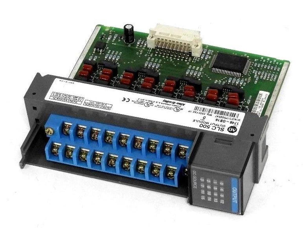 ALLEN BRADLEY 1746-0B16 SER.D OUTPUT MODULE 17460B16
