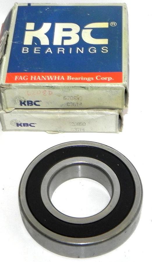 Used LOT OF 2 NIB KBC 6208DD BEARINGS