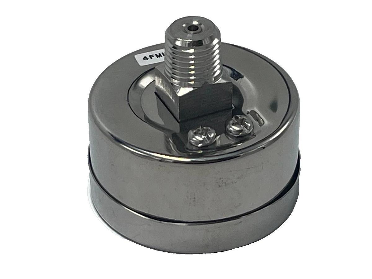 PRESSURE GAUGE 4FMU9A 0 psi / Hg to 100 psi 2" Dial, 1/4 in NPT Male, Dual