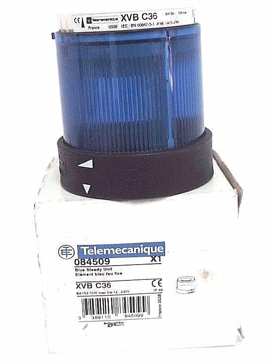NIB TELEMECANIQUE XVB C36 BLUE STEADY UNIT 084509, XVB-C36