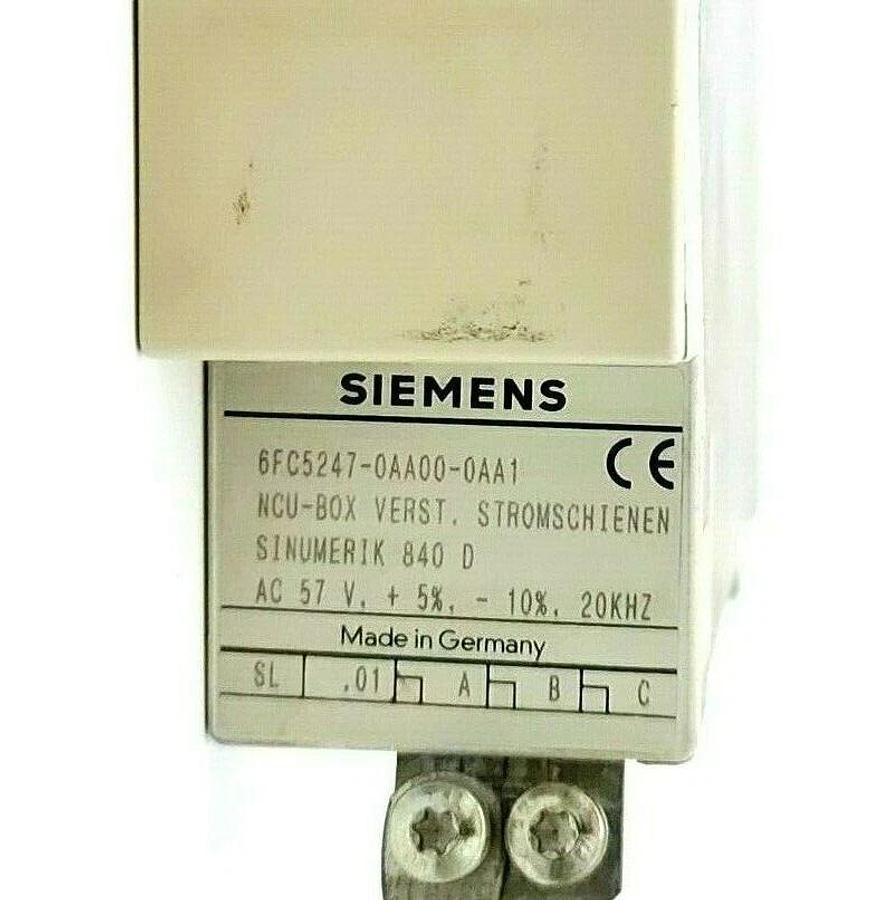 Used SEMIENS 6FC5247-0AA00-0AA1 SERVO DRIVE HOUSING NCU-BOX SINUMERIK 840 D