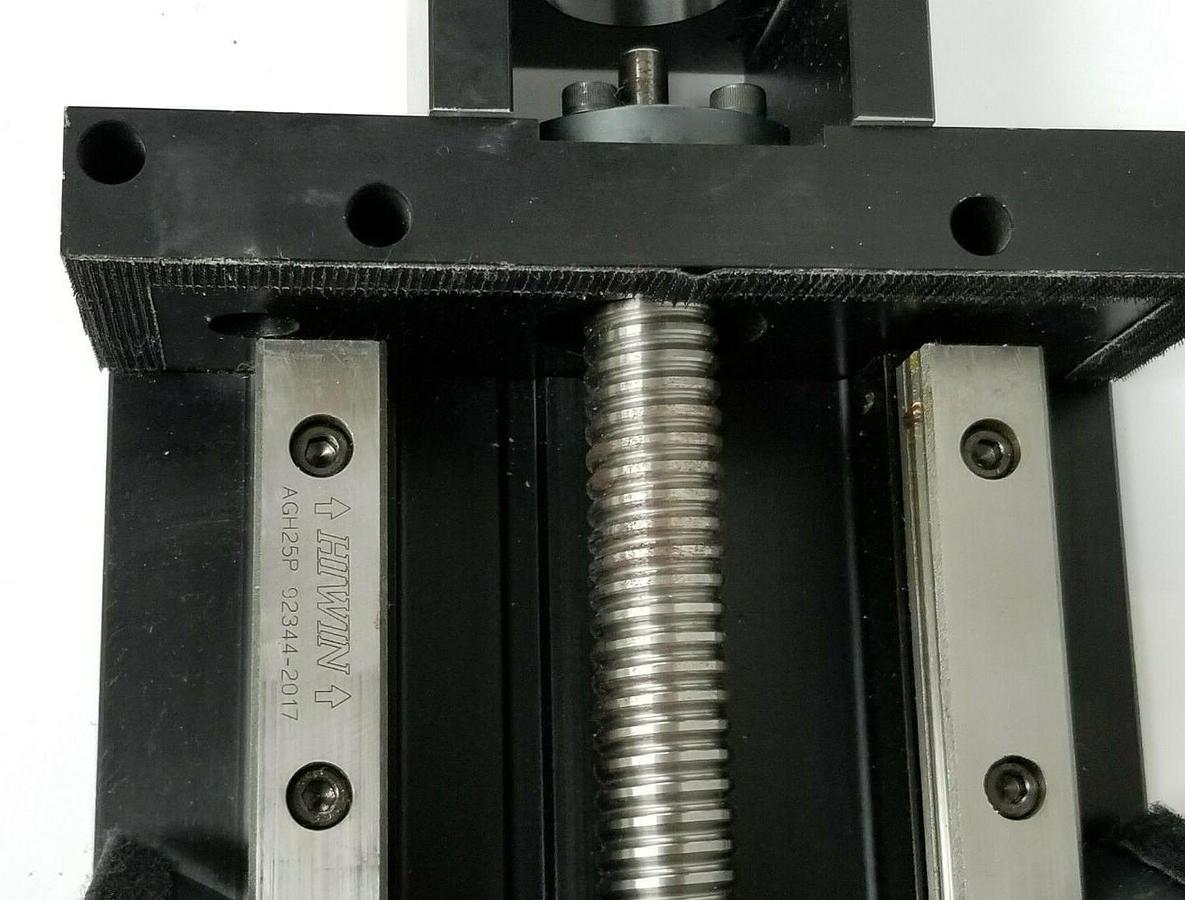 Used INDUSTRIAL CONTROL DEVICES CO. PT-POW27 LINEAR GUIDEWAY ASSEMBLY PT-P0W27
