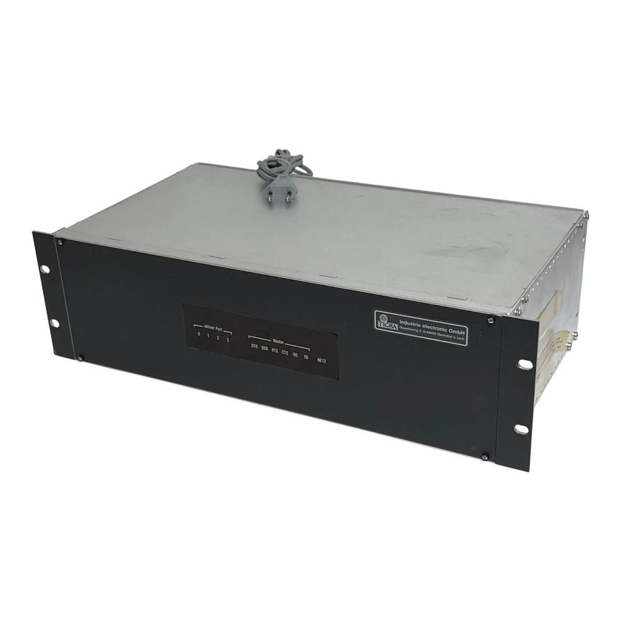 Used Tigra Industrie Electronic CAS-4 Four Channel Multiplexer 19" Rackmount 230V