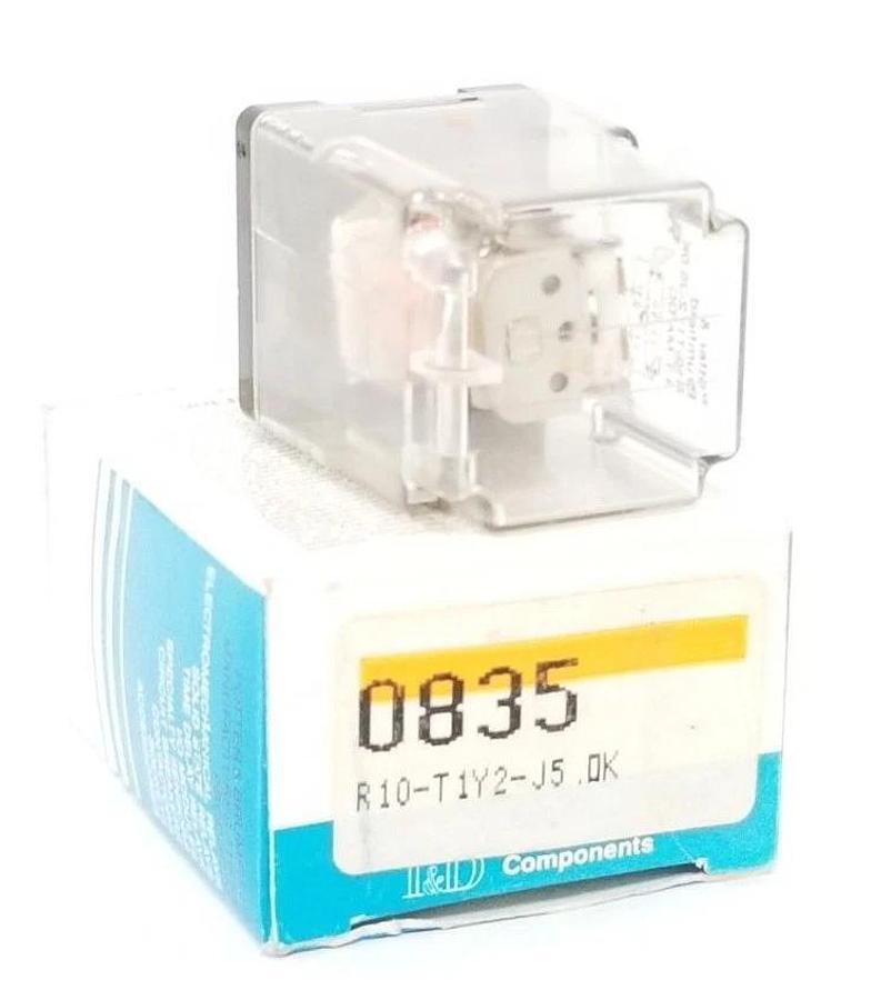 Used NIB POTTER & BRUMFIELD R10-T1Y2-J5.0K RELAY 0835 4.1 MA DC R10T1Y2J50K