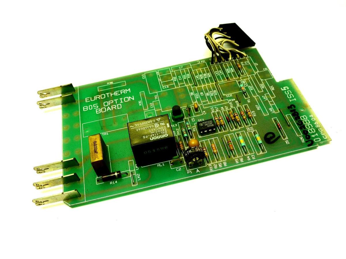Used EUROTHERM 805 OPTION BOARD 018988 ISS5 CPG86 04 U00262813