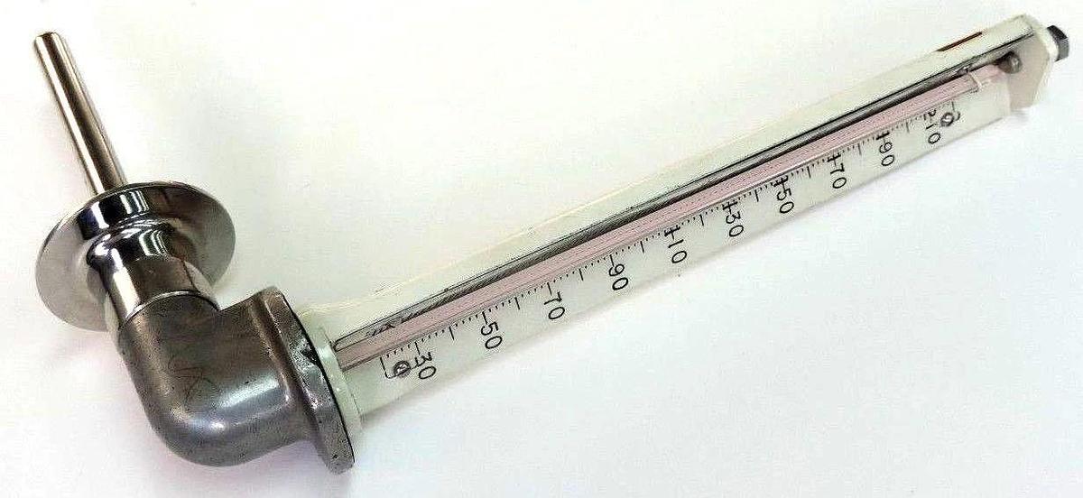 Used TAYLOR CLEANLINER 20-200 DEGREE INDUSTRIAL THERMOMETER W/ PROBE