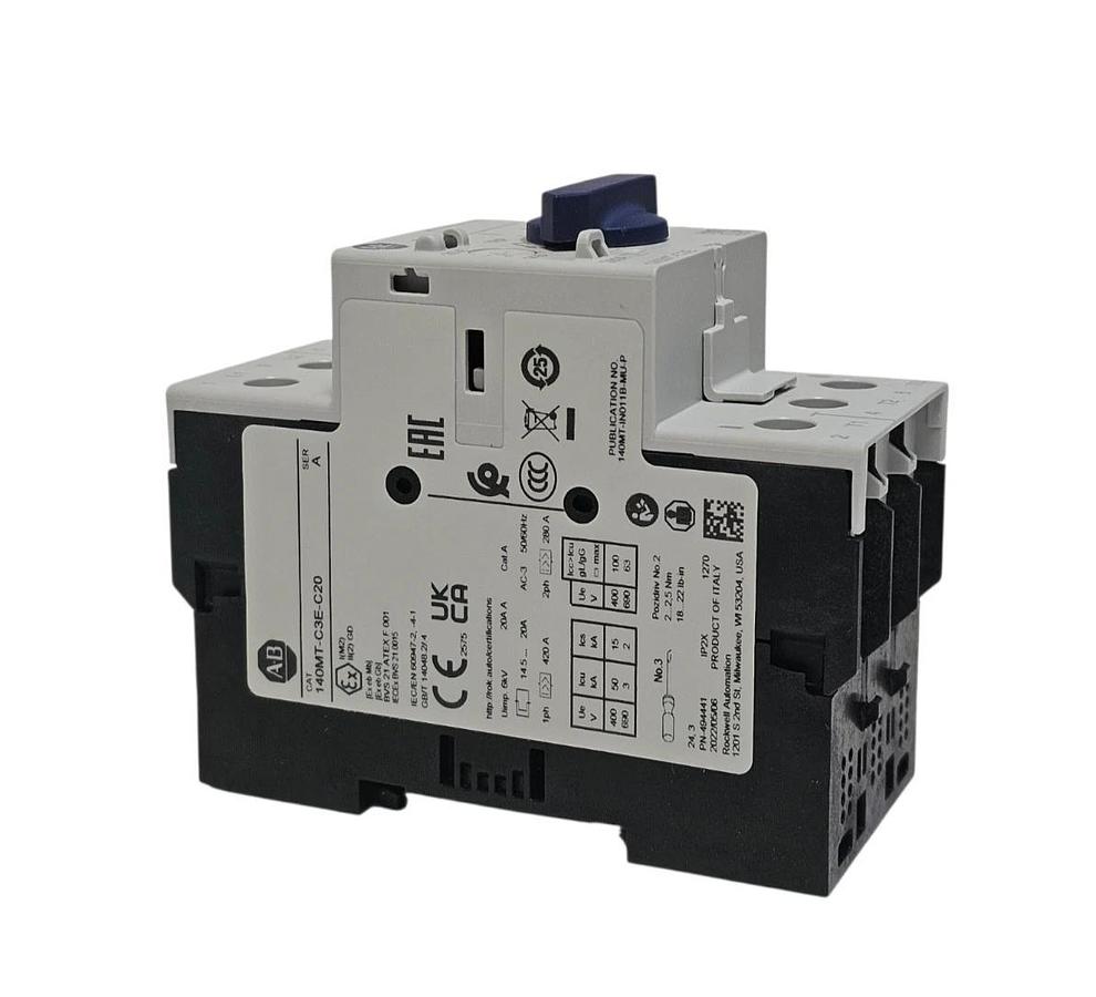 NIB ALLEN BRADLEY 140MT-C3E-C20 MOTOR PROTECTOR/CIRC. BREAKER 140MTC3EC20 SER. A