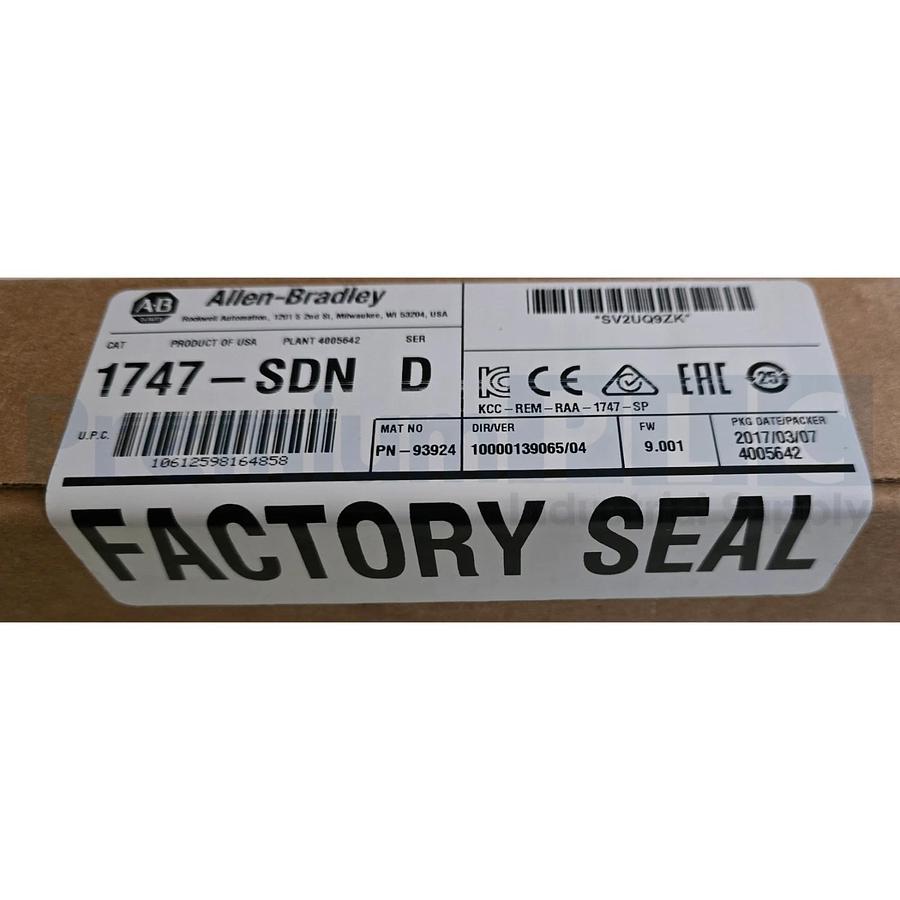 SEALED ALLEN BRADLEY 1747-SDN /D SLC/500 DeciveNet SCANNER MODULE FRN 9.001 NSFS