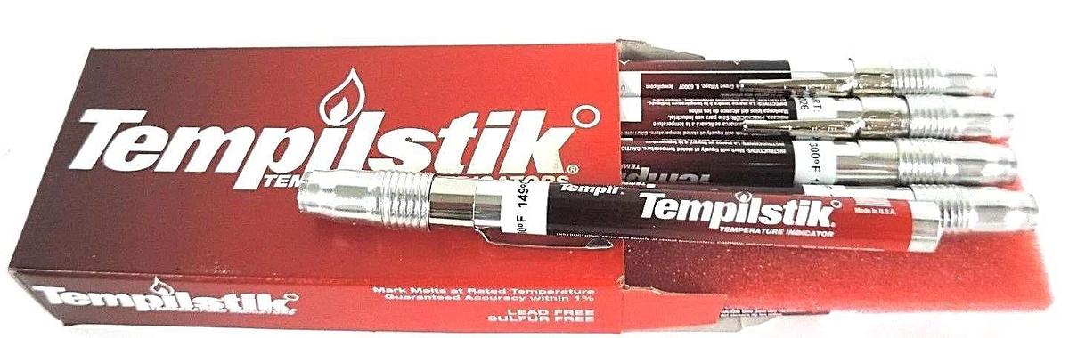Used BOX OF 10 TEMPIL INC. 28026 TEMPILSTIK TEMPERATURE INDICATORS 300°F / 149°C