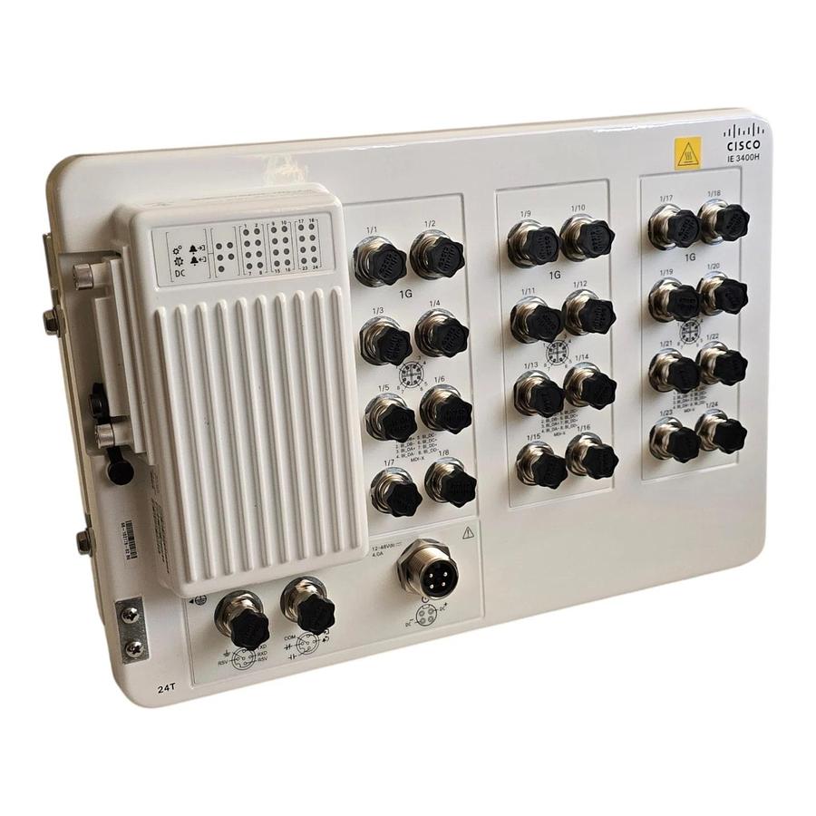 Cisco Catalyst IE3400 | IE-3400H-24FT-E Ethernet Switch 24-Port M12 | IP67 NSMP