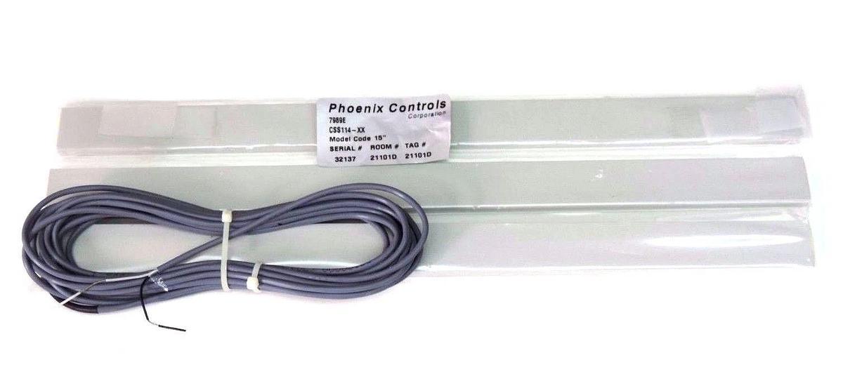 NEW PHOENIX CONTROLS CORP. CSS114-XX MONITOR W/ 3 MAGNETIC RAILS 7989E, CSS114XX