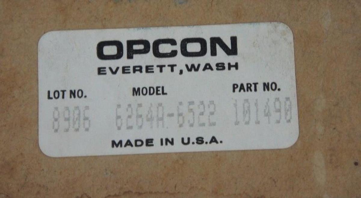 Used NIB OPCON 6264A-6522 LENS ATTACHMENT FOR DETECTOR 0.87IN OPTICAL P/N: 101490