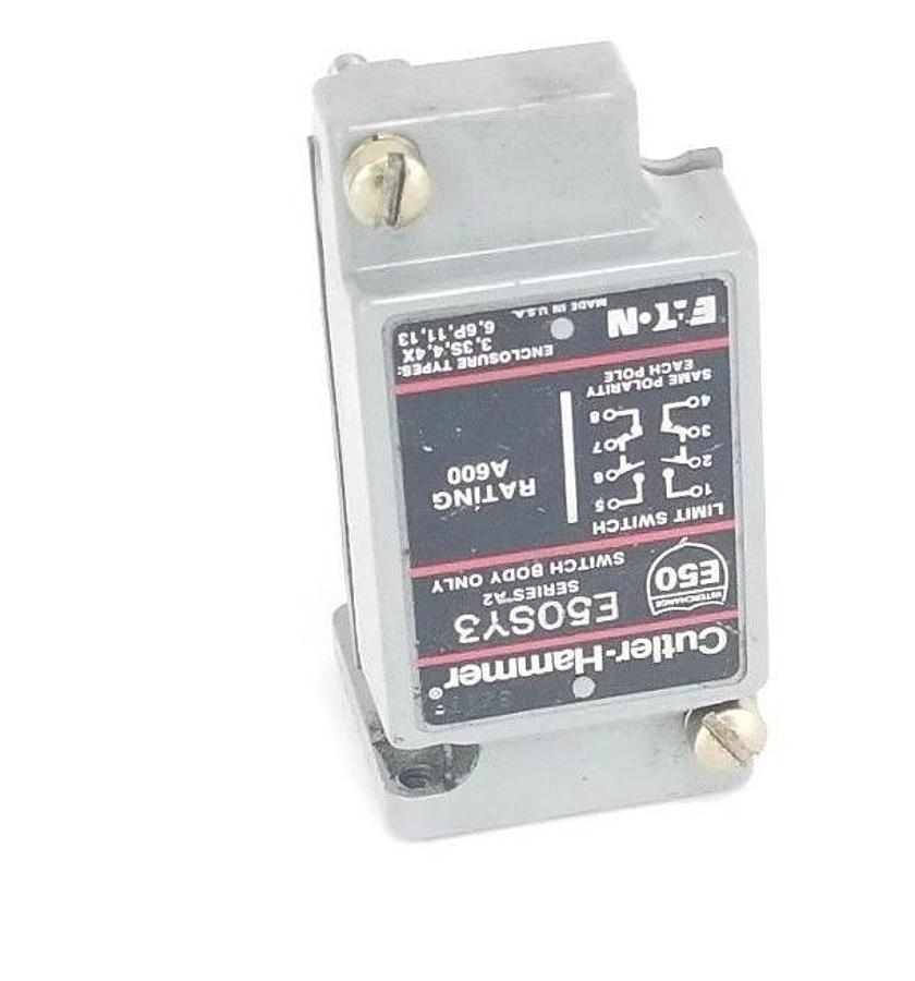 Used CUTLER HAMMER E50SY3 LIMIT SWITCH BODY, SERIES A2