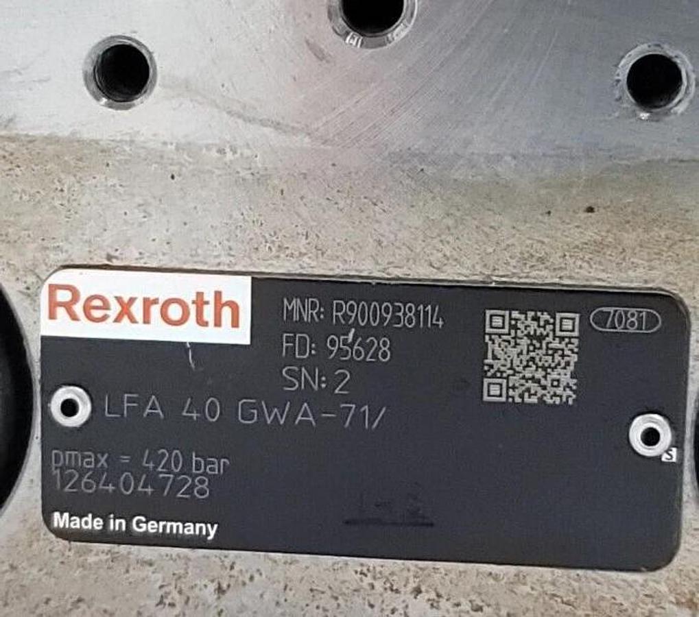 NEW BOSCH REXROTH LFA 40 GWA-71/ LOGIC VALVE R900938114