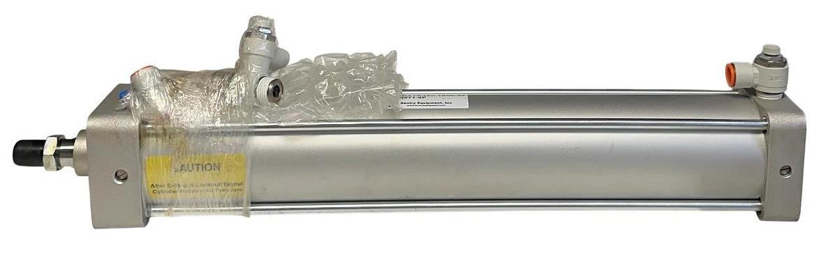 Used SENTRY EQUIPMENT SMC NCDA1R325-1800-AF / NCDA1R3251800AF PNEUMATIC CYLINDER USNP