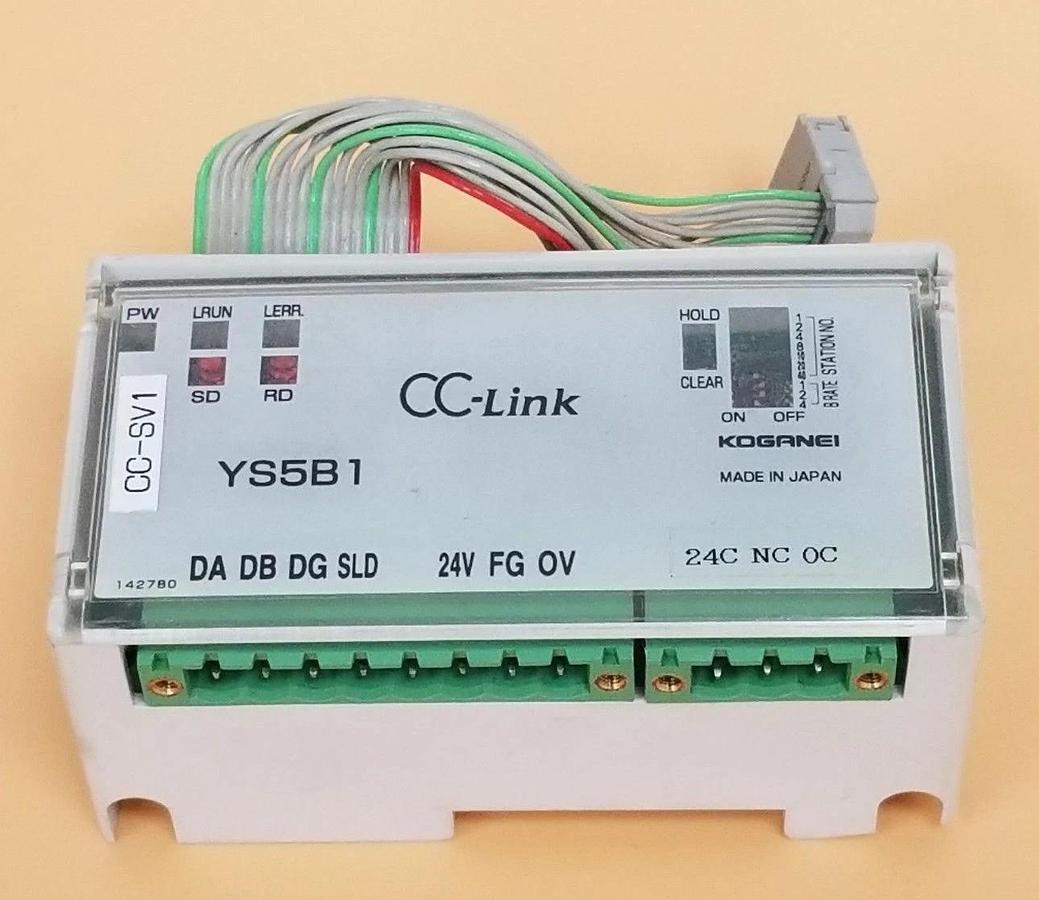 Used KOGANEI YS5B1 REMOTE I/O BLOCK CC-LINK Y038236-PCB1