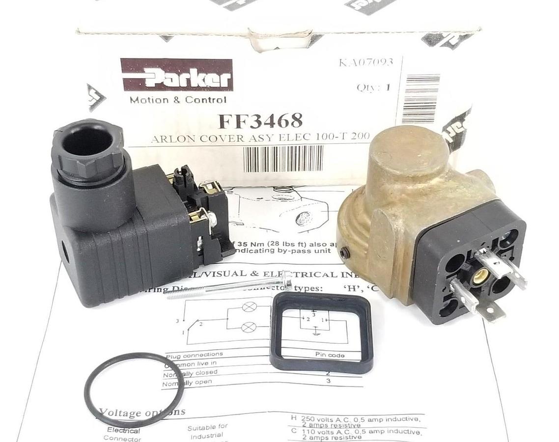 Used NIB PARKER FF3468 ARLON COVER ASY ELEC 100-T 200
