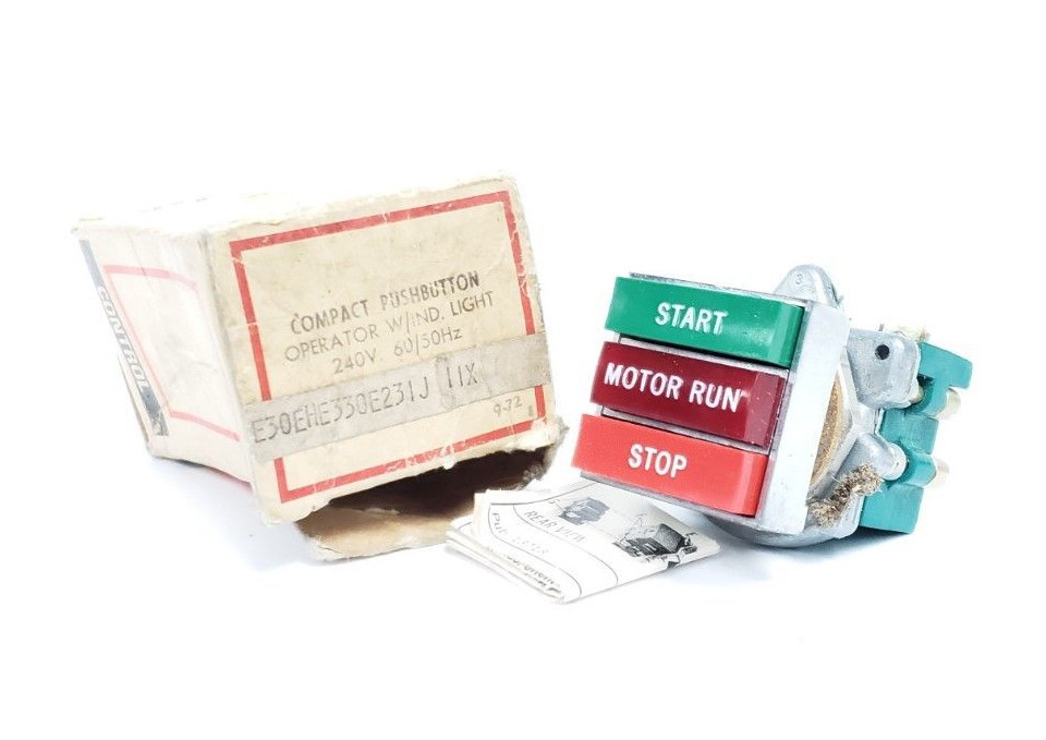 Used NIB CUTLER-HAMMER E30EHE330E231J-11X START/STOP BUTTON 4515832 E30EHE330E231J11X