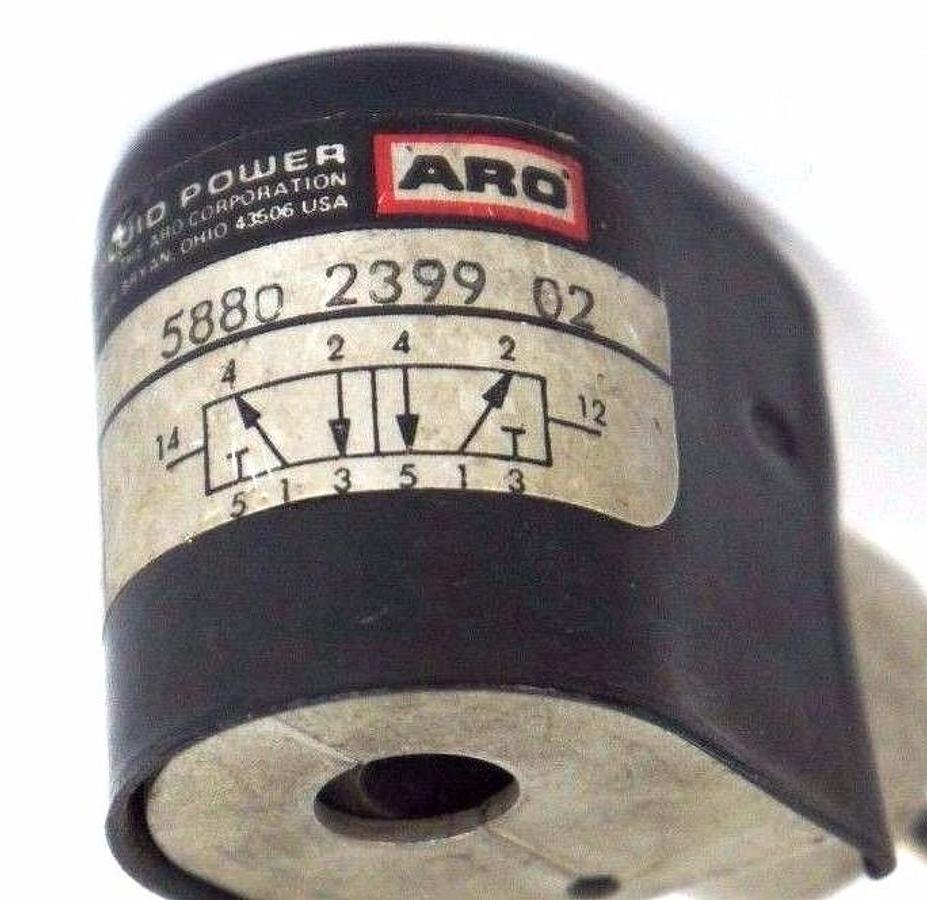 Used ARO FLUID POWER 5880239902 SOLENOID VALVE 5880-2399-02