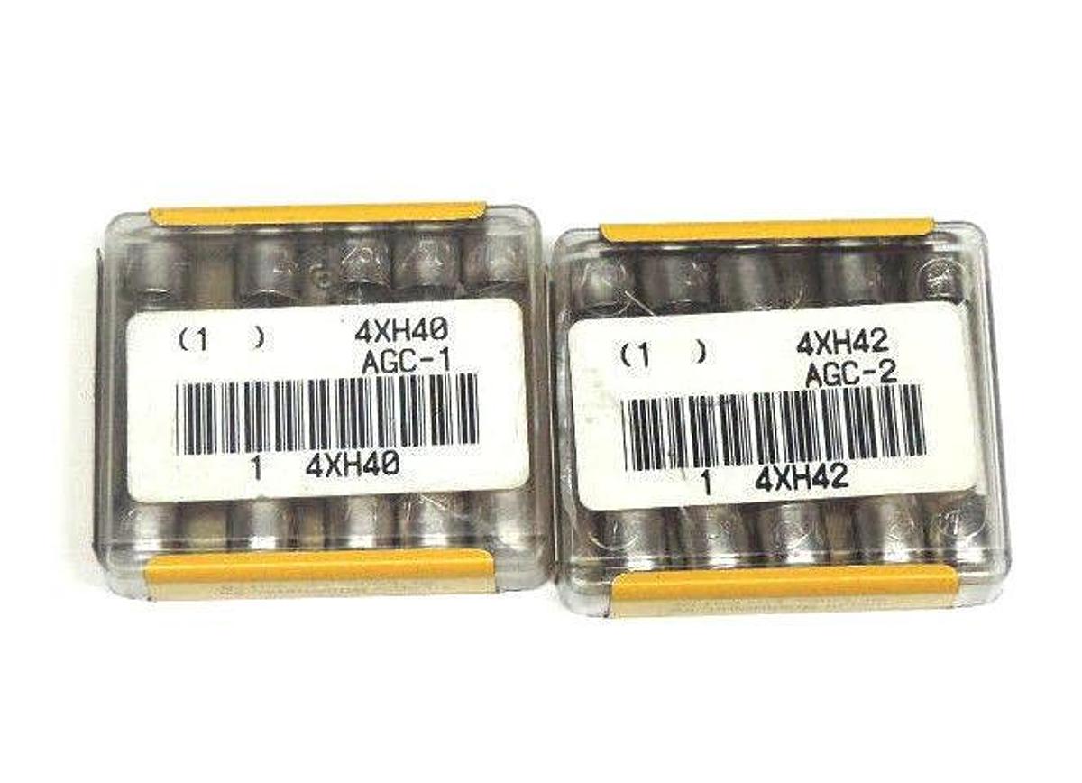 Used LOT OF 25 NEW COPPER BUSSMANN AGC-1 FUSES AGC1 & 25 NEW AGC-2 FUSES AGC2