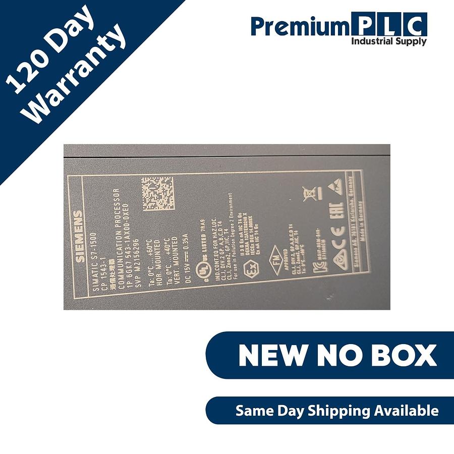 Used NEW SIEMENS 6GK7 543-1AX00-0XE0 / 6GK7543-1AX00-0XE0 COMM. PROCESSOR CP 1543-1