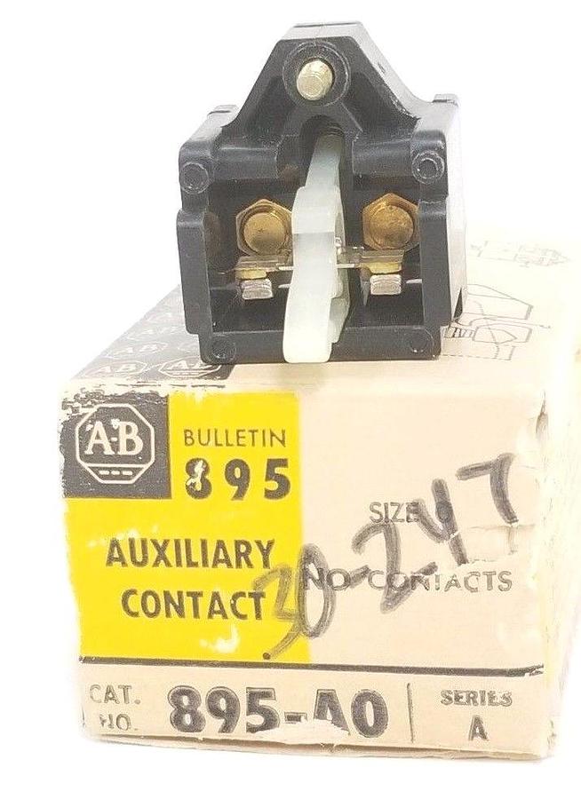 Used NIB ALLEN BRADLEY 1495-G0 AUXILIARY CONTACT 1495G0, SER. A