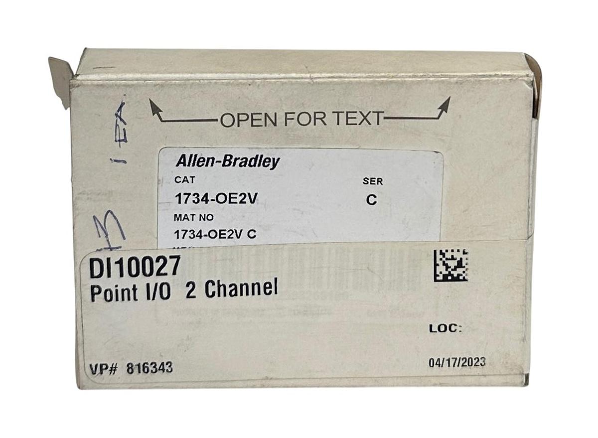 Used ALLEN BRADLEY 1734-OE2V /C POINT I/O 2-CHNL ANALOG OUTPUT MODULE 1734OE2V NSMP