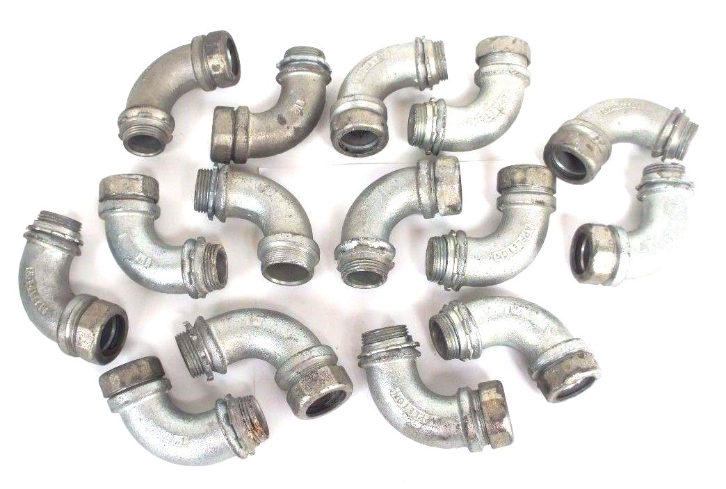 Used LOT OF 15 APPLETON 1" LIQUID TIGHT CONDUIT ELBOWS