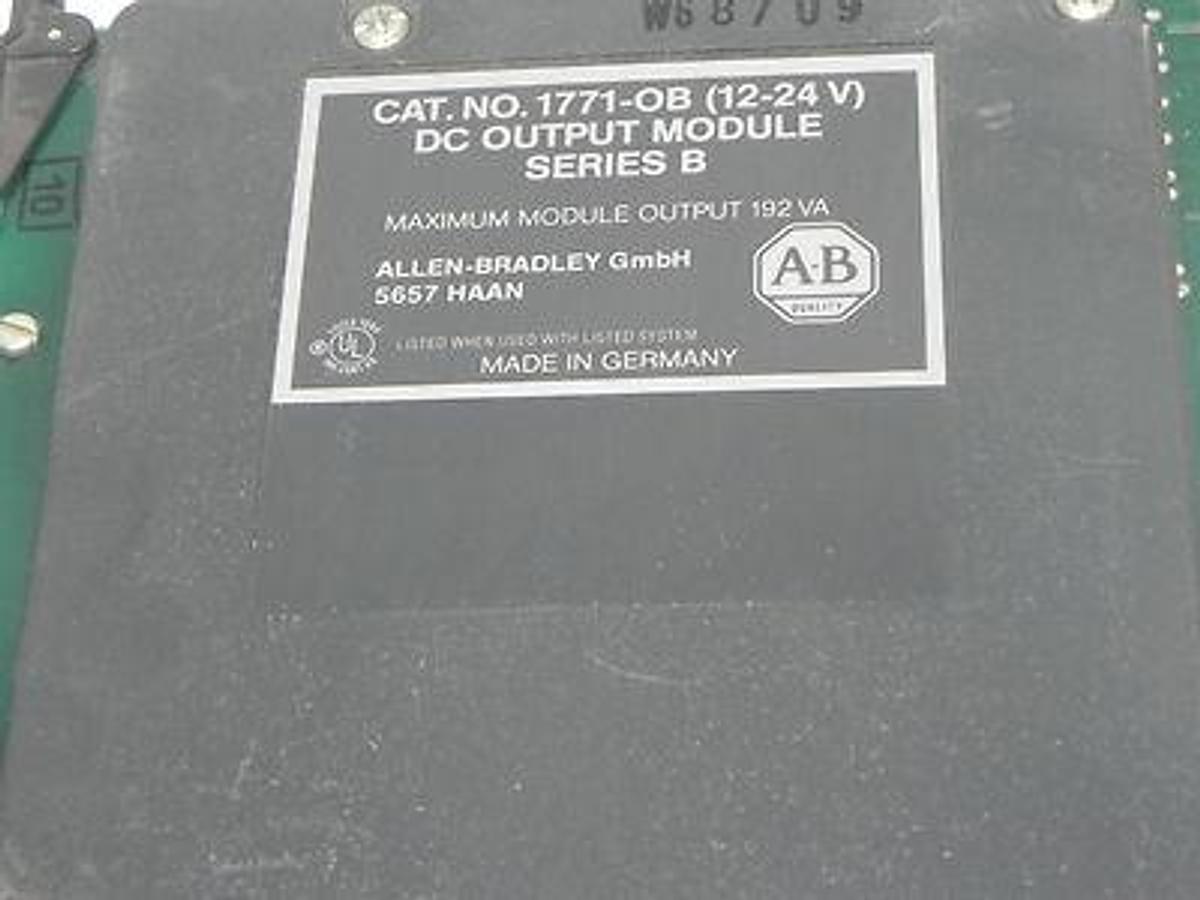 Used ALLEN BRADLEY 1771-OB (12-24V) DC OUTPUT MODULE 1771OB SER. B