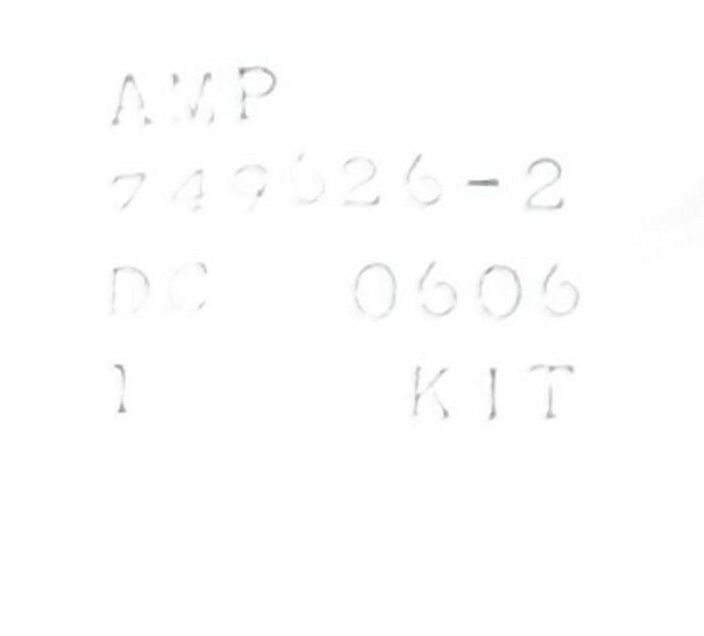 LOT OF 5 NEW AMP / TYCO 749626-2 CABLE CLAMP CONNECTOR KITS DC 0606 7496262