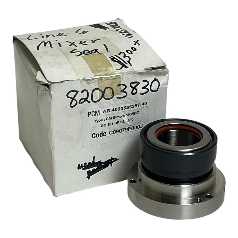Used PCM 82003830 Mechanical Mixer Seal 4000535357-40 REV B C09079F000J New
